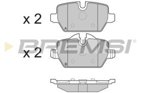 BREMSI BP3196 - PASTILLAS DE FRENO BMW