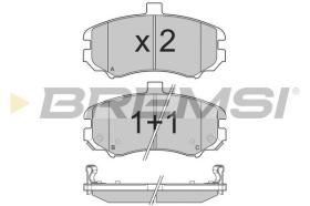 BREMSI BP3197 - PASTILLAS DE FRENO HYUNDAI