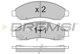 BREMSI BP3199 - PASTILLAS DE FRENO GREAT WALL, ISUZU