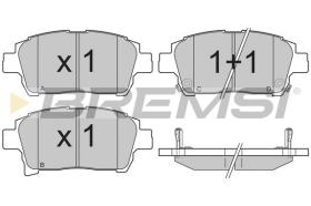 BREMSI BP3201 - PASTILLAS DE FRENO TOYOTA