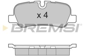 BREMSI BP3207 - PASTILLAS DE FRENO LAND ROVER