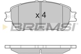 BREMSI BP3209 - PASTILLAS DE FRENO TOYOTA, LEXUS