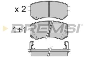 BREMSI BP3212 - PASTILLAS DE FRENO HYUNDAI, KIA