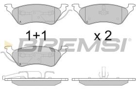 BREMSI BP3220 - PASTILLAS DE FRENO JEEP, DODGE, CHRYSLER