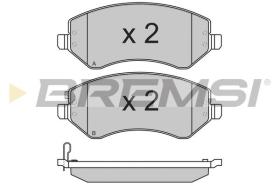 BREMSI BP3221 - PASTILLAS DE FRENO JEEP, DODGE, CHRYSLER