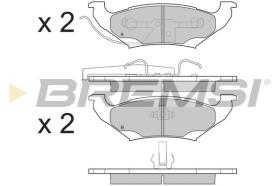 BREMSI BP3223 - PASTILLAS DE FRENO PLYMOUTH, DODGE, CHRYSLER