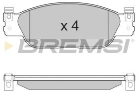 BREMSI BP3224 - PASTILLAS DE FRENO JAGUAR