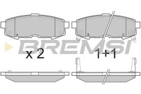 BREMSI BP3233 - PASTILLAS DE FRENO MAZDA