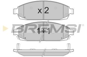 BREMSI BP3238 - PASTILLAS DE FRENO JEEP