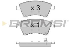 BREMSI BP3242 - PASTILLAS DE FRENO FIAT, SUZUKI