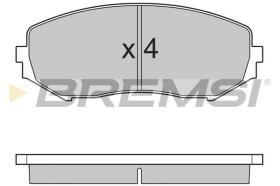 BREMSI BP3244 - PASTILLAS DE FRENO SUZUKI