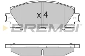 BREMSI BP3249 - PASTILLAS DE FRENO TOYOTA, DAIHATSU