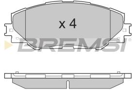 BREMSI BP3250 - PASTILLAS DE FRENO TOYOTA