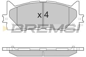 BREMSI BP3253 - PASTILLAS DE FRENO TOYOTA, LEXUS