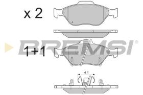 BREMSI BP3255 - PASTILLAS DE FRENO TOYOTA, DAIHATSU