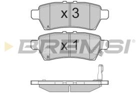 BREMSI BP3257 - PASTILLAS DE FRENO NISSAN