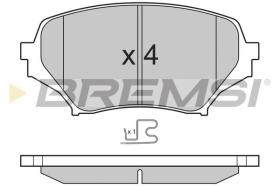 BREMSI BP3260 - PASTILLAS DE FRENO MAZDA