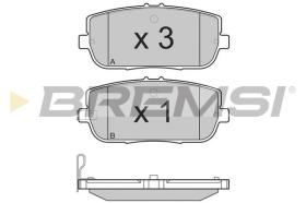 BREMSI BP3261 - PASTILLAS DE FRENO FIAT, ABARTH, MAZDA