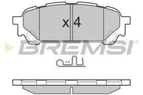 BREMSI BP3270 - PASTILLAS DE FRENO SUBARU