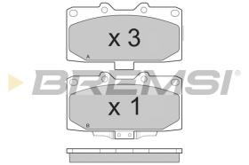 BREMSI BP3271 - PASTILLAS DE FRENO NISSAN, SUBARU