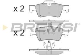 BREMSI BP3280 - PASTILLAS DE FRENO MERCEDES-BENZ