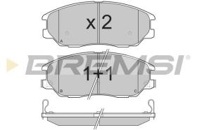 BREMSI BP3281 - PASTILLAS DE FRENO SSANGYONG, KIA, HYUNDAI