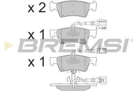 BREMSI BP3282 - PASTILLAS DE FRENO VW