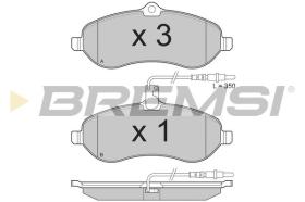 BREMSI BP3283 - PASTILLAS DE FRENO FIAT, PEUGEOT, CITROEN, TOYOTA