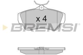 BREMSI BP3284 - PASTILLAS DE FRENO FIAT, PEUGEOT, CITROEN, TOYOTA