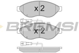 BREMSI BP3285 - PASTILLAS DE FRENO FIAT, PEUGEOT, CITROEN