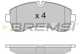 BREMSI BP3290 - PASTILLAS DE FRENO MERCEDES-BENZ, VW