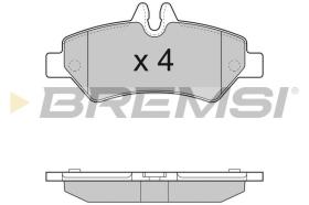 BREMSI BP3293 - PASTILLAS DE FRENO MERCEDES-BENZ, VW