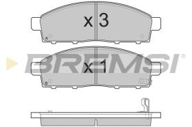 BREMSI BP3296 - PASTILLAS DE FRENO FIAT, MITSUBISHI