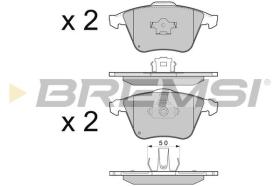 BREMSI BP3301 - PASTILLAS DE FRENO FORD, OPEL, MAZDA, VOLVO, SAAB