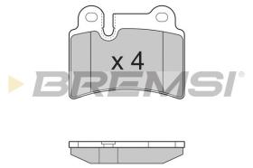 BREMSI BP3302 - PASTILLAS DE FRENO VW