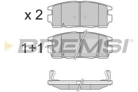 BREMSI BP3304 - PASTILLAS DE FRENO OPEL, VAUXHALL, CHEVROLET