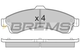 BREMSI BP3308 - PASTILLAS DE FRENO SAAB, ISUZU, CHEVROLET