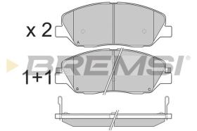 BREMSI BP3313 - PASTILLAS DE FRENO SSANGYONG, KIA, HYUNDAI