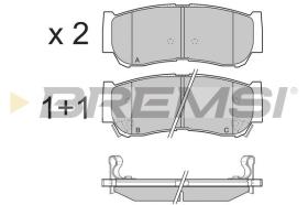 BREMSI BP3314 - PASTILLAS DE FRENO HYUNDAI