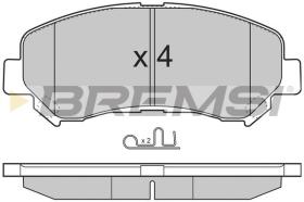 BREMSI BP3321 - PASTILLAS DE FRENO NISSAN, SUZUKI