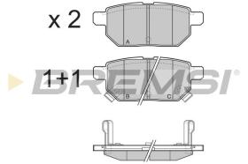 BREMSI BP3322 - PASTILLAS DE FRENO TOYOTA, ASTON MARTIN, SUBARU