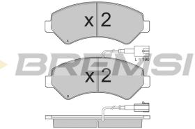 BREMSI BP3323 - PASTILLAS DE FRENO FIAT, PEUGEOT, CITROEN