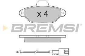 BREMSI BP3326 - PASTILLAS DE FRENO FIAT, FORD