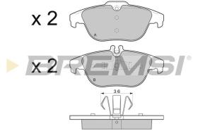 BREMSI BP3328 - PASTILLAS DE FRENO MERCEDES-BENZ