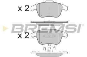 BREMSI BP3330 - PASTILLAS DE FRENO PEUGEOT, CITROEN, DS