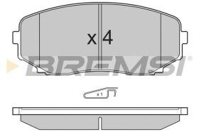 BREMSI BP3332 - PASTILLAS DE FRENO MITSUBISHI, MAZDA