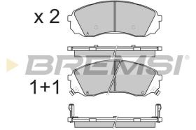 BREMSI BP3336 - PASTILLAS DE FRENO KIA, HYUNDAI