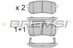 BREMSI BP3337 - PASTILLAS DE FRENO KIA, HYUNDAI