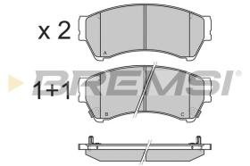 BREMSI BP3343 - PASTILLAS DE FRENO MAZDA