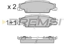 BREMSI BP3345 - PASTILLAS DE FRENO CADILLAC